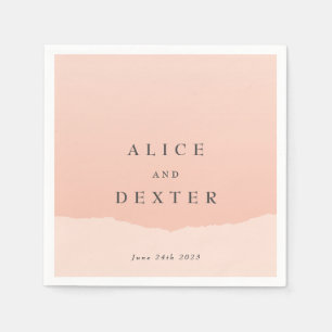 Serviette En Papier Serviettes de Mariage personnalisées Bleu Classiqu