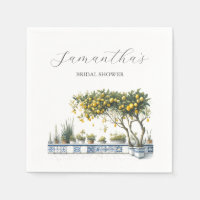 Serviettes de mariage personnalisées Carrelage Ama