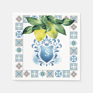 Serviette En Papier Serviettes de mariage personnalisées Carrelage Ama