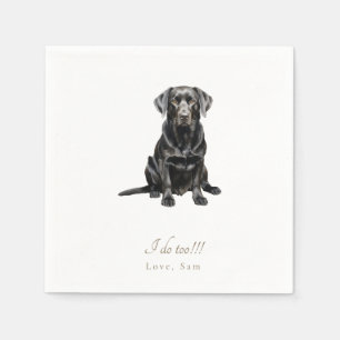 Serviette En Papier Serviettes de mariage personnalisées pour animaux