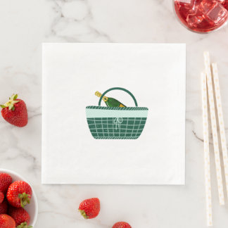 Serviette En Papier Serviettes de mariage personnalisées pour pique-ni
