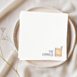 Serviette En Papier Serviettes de mariage personnalisées tournevis Coc