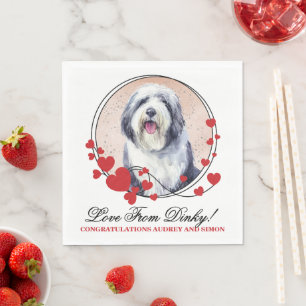 Serviette En Papier Serviettes de mariage pour moutons anglais anciens