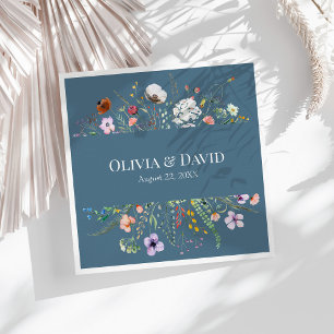 Serviette En Papier Serviettes de mariage pour prairie de fleurs sauva