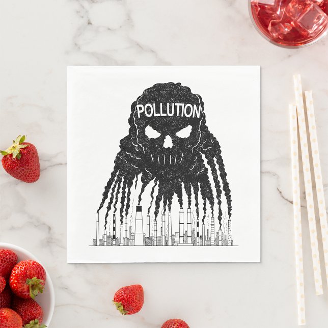 Serviette En Papier Serviettes de monstre nuage de pollution (Créateur téléchargé)