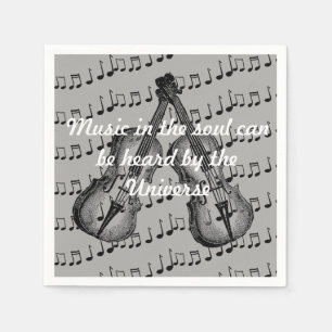 Serviette En Papier Serviettes de musique