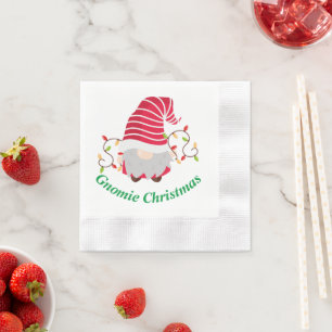 Serviette En Papier Serviettes de Noël Gnomie