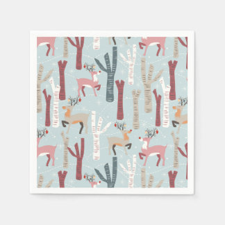 Serviette En Papier serviettes de noël pastel