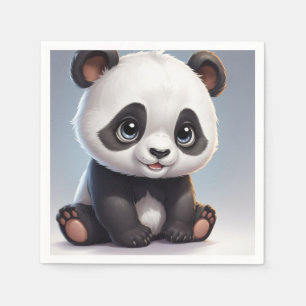Serviette En Papier Serviettes de panda