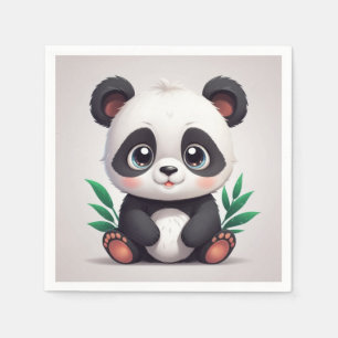 Serviette En Papier Serviettes de panda