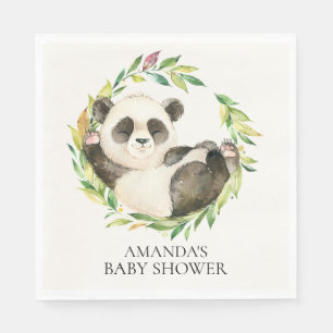 Serviette En Papier Serviettes de papier de baby shower neutre doux