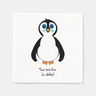 Serviette En Papier Serviettes de papier de cocktail de pingouin