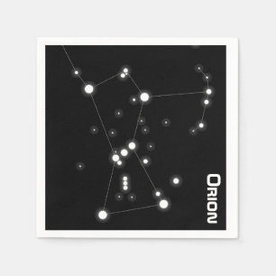 Serviette En Papier Serviettes de papier de constellation d'Orion