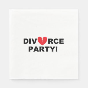 Serviette En Papier Serviettes de papier "de partie de divorce"