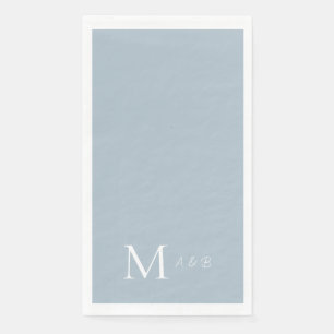 Serviette En Papier Serviettes de papier élégantes bleu poussiéreux av