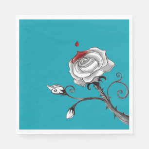 Serviette En Papier Serviettes de papier standard 'peignant les roses