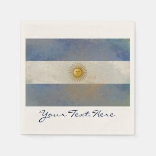 Serviette En Papier Serviettes de partie de drapeau de l'Argentine