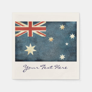 Serviette En Papier Serviettes de partie de drapeau de l'Australie