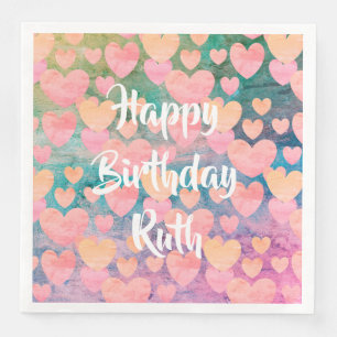 Serviette En Papier Serviettes de partie de #Ruth de joyeux