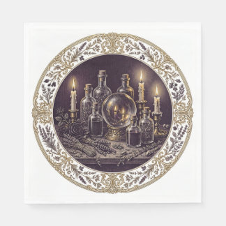 Serviette En Papier Serviettes de pharmacie d'Halloween gothique victo
