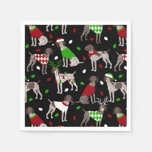 Serviette En Papier Serviettes de pointeur allemand de Noël