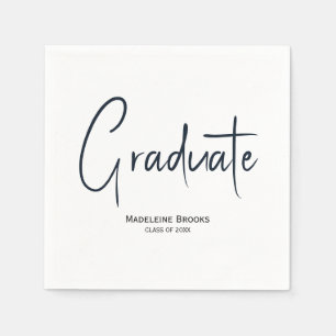 Serviette En Papier Serviettes de remise de diplôme personnalisées ave
