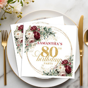 Serviette En Papier Serviettes de table Fleurs de Bourgogne tendance p