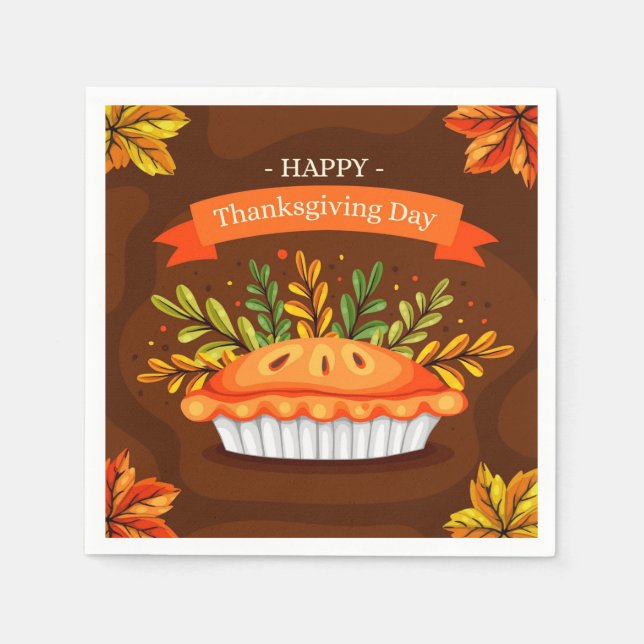 Serviette En Papier Serviettes de Thanksgiving (Devant)