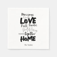 Serviettes de Thanksgiving