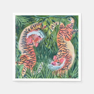Serviette En Papier Serviettes de tigre
