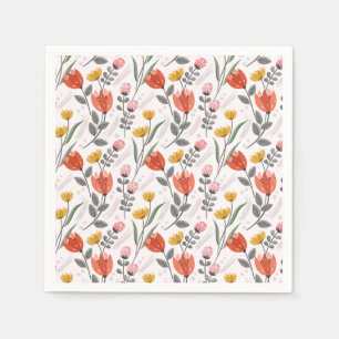 Serviette En Papier Serviettes de toilette Tulipes à main moderne