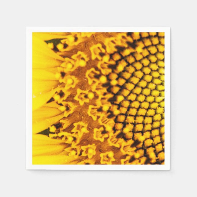 Serviette En Papier Serviettes de tournesol pour Mariages et fêtes (Devant)