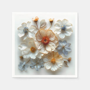 Serviette En Papier "Serviettes d'élégance florale