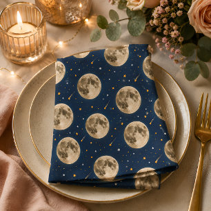 Serviette En Papier Serviettes Deux pour la Lune Fête d'anniversaire d