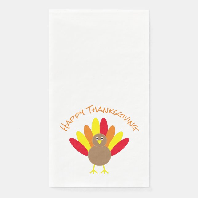 Serviette En Papier Serviettes d'hôtes en papier bon thanksgiving (Devant)