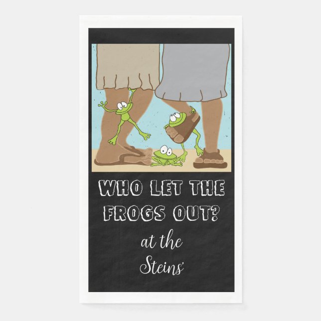 Serviette En Papier Serviettes d'hôtes Pâques qui ont laissé les greno (Devant)