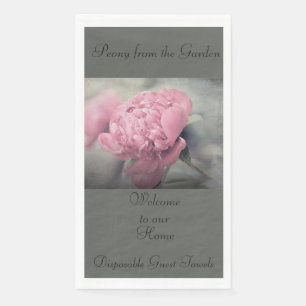 Serviette En Papier Serviettes d'hôtes Qté 50 Peony du jardin