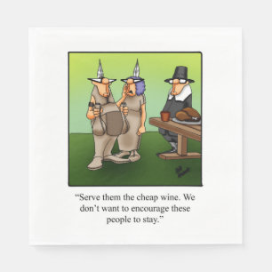 Serviette En Papier Serviettes d'Humour de Thanksgiving 