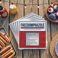 Serviettes drôles Freedomprazole 4 juillet Patriot