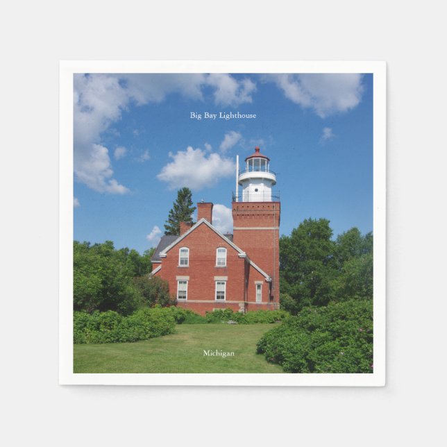 Serviette En Papier serviettes du phare de Big Bay (Devant)
