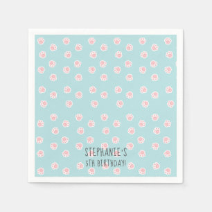 Serviette En Papier Serviettes Empreintes de pattes