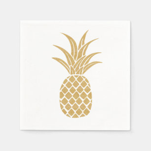 Serviette En Papier Serviettes en ananas Regal Gold