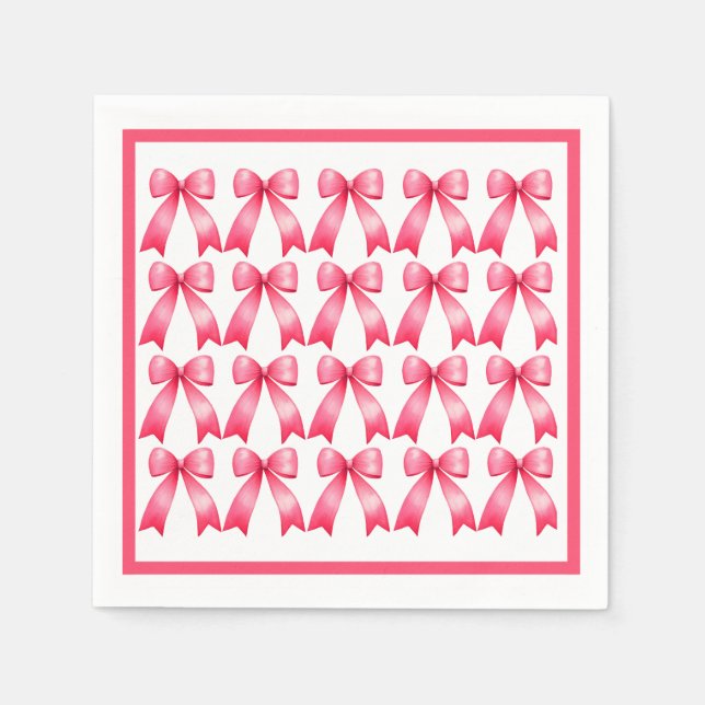 Serviette En Papier Serviettes en bois rose (Devant)