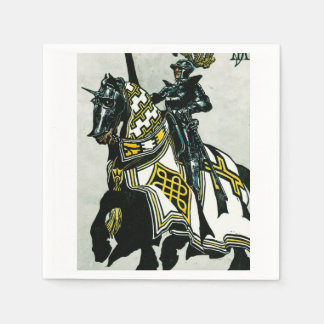 Serviette En Papier Serviettes en chevalier sur la collection d'équita