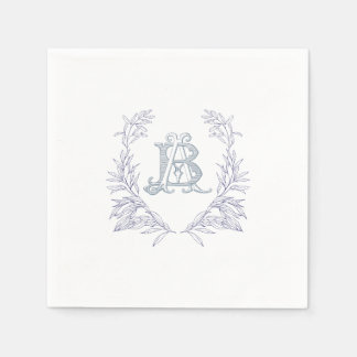 Serviette En Papier serviettes en crête mariage