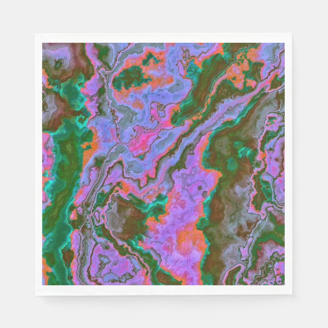 Serviette En Papier Serviettes en marbre aigre (Devant)