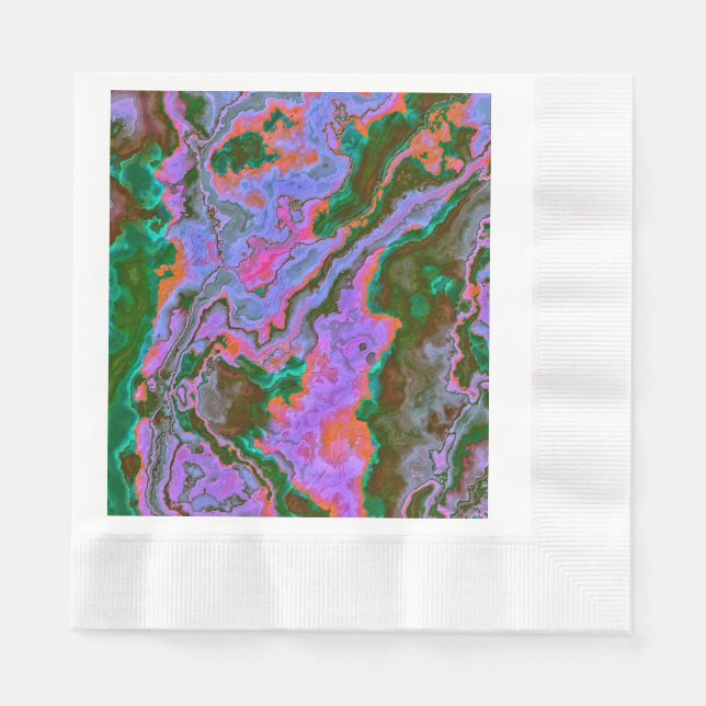 Serviette En Papier Serviettes en marbre aigre (Devant)
