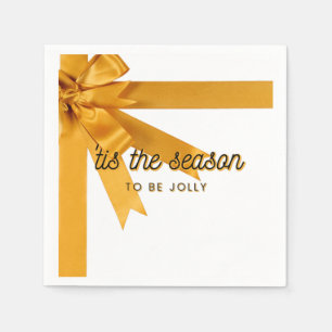 Serviette En Papier Serviettes en or 3 plis Tis The Season