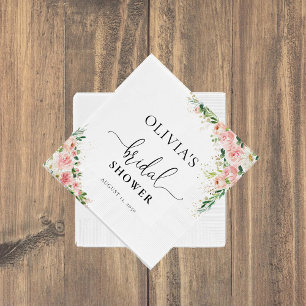 Serviette En Papier Serviettes en or rose rose