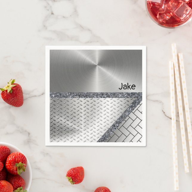 Serviette En Papier Serviettes en papier, gris (En situation)